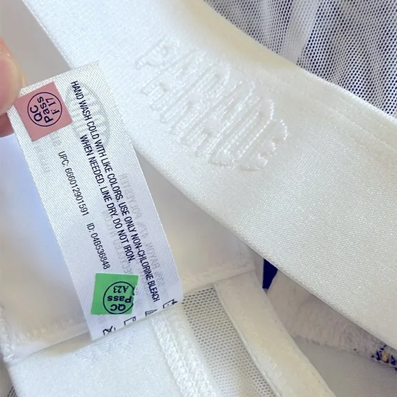 Parade Poplin Triangle Bralette Size S - Picture 11 of 11